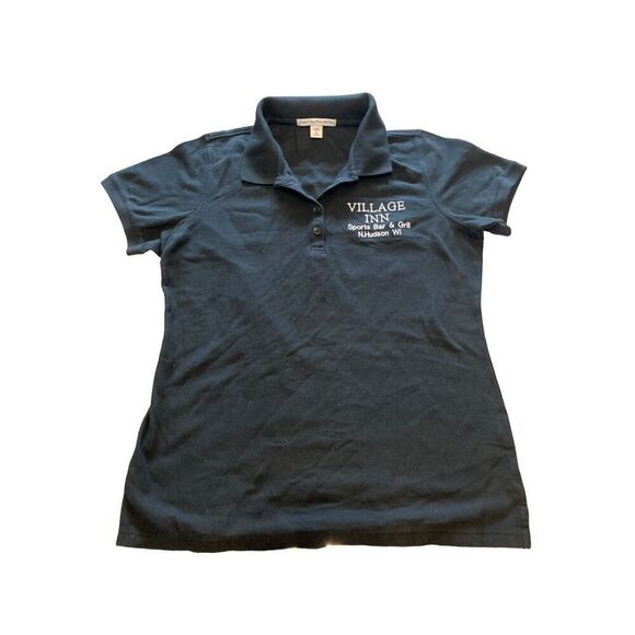 Port Authority Polo Collared T Shirt Buttons Staff Workwear Work Wisconsin - Picture 1 of 3